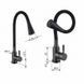 Змішувач для кухні Lidz Aria 015F31 (k35) з гнучким виливом LDARI015F31BGRP49566 Graphite/Black SD00055690 фото 2