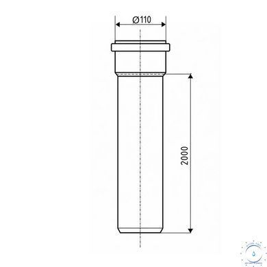 Труба канализационная Ostendorf-OSMA KG System d110&times;2000&nbsp;мм SD00057274 фото