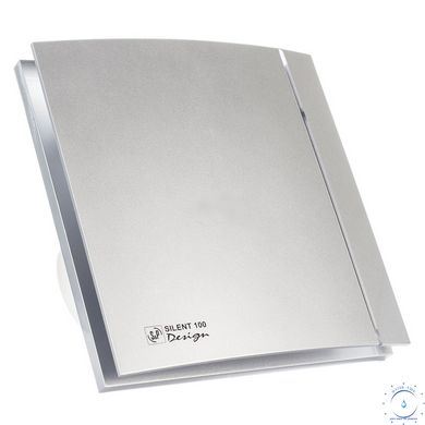 Вытяжной вентилятор Soler&Palau Silent-100 CRZ Silver Design 5210602700 фото