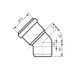 Коліно каналізаційне Ostendorf-OSMA HT-System PLUS d75&times;87&deg; SD00057483 фото 2