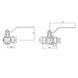 Thermo Alliance Standart Кран шаровой трехходовой 1/2"ВВВ SD310W15 SD00002787 фото 2
