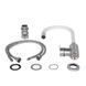 Смеситель для кухни Lidz Vida 015F3 с гибким изливом (k35) LDVID015F3WHI43357 White / Nickel SD00049480 фото 4