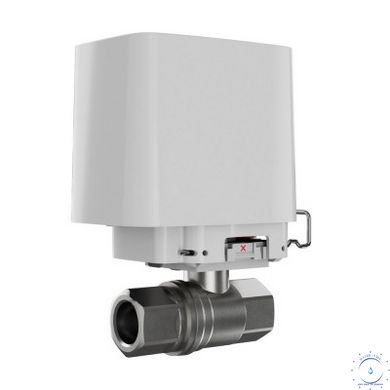 Комплект сигнализации Ajax с 1 краном WaterStop 1" Ajax Hub2 + LeaksProtect 2шт Белый ajax006108  фото