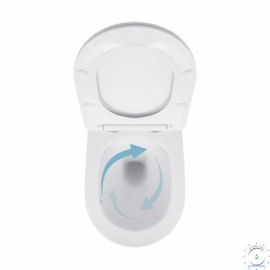 Унитаз подвесной Qtap Jay безободковый с сиденьем Soft-close QT07335175W SD00053467 фото