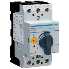 Автоматичний вимикач для захисту двигуна Hager MM504N I=0.4-0.6А ap8620 фото