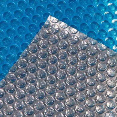 Солярное покрытие Aquajoy&nbsp;Platinum Bubbles 500 мкм, ширина 7.5 м (30 пог. м), серебристый/голубой 42275 фото