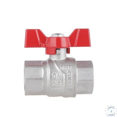 Кран шаровой Thermo Alliance Forte 1" ВР для воды (бабочка) SF602W25 SD00010559 фото