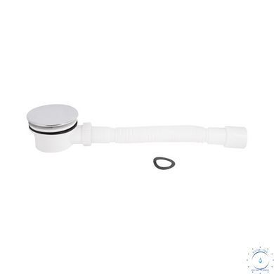 Сифон для душового піддону Lidz (CRM) колбовий (вихід 40/50мм) SD00050515 фото