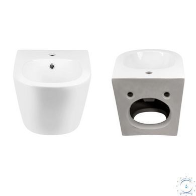 Комплект Qtap Jay 2 в 1: унитаз подвесной Rimless + биде подвесное SD00053557 фото