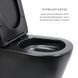 Комплект 2 в 1: унитаз напольный Qtap Scorpio Matt Black QT14226088AMB + набор гигиенического душа Lidz Aria Black LDARI110BLA43394 SD00055247 фото 4