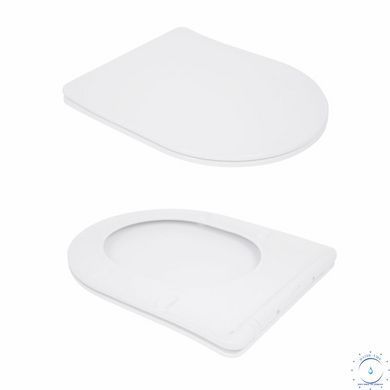 Унитаз подвесной Qtap Swan безободковый с сиденьем Soft-close QT16335180W SD00053469 фото