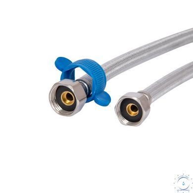 Шланг&nbsp;для&nbsp;води&nbsp;Thermo Allianc Standart 60&nbsp;см, нерж.&nbsp;обплетення в&nbsp;силіконі,&nbsp;1/2"ВВ&nbsp;TAS389W60e SD00056351 фото