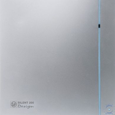 Вытяжной вентилятор Soler&Palau Silent-200 CZ Silver Design-3C 5210605900 фото