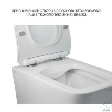 Комплект Qtap Crow 2 в 1: унитаз подвесной Rimless + биде подвесное SD00053558 фото
