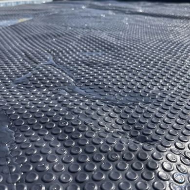 Солярне покриття Aquajoy&nbsp;Platinum Bubbles Gray 500 мкм, ширина 4 м (50 пог. м), сріблястий/сірий 42280 фото