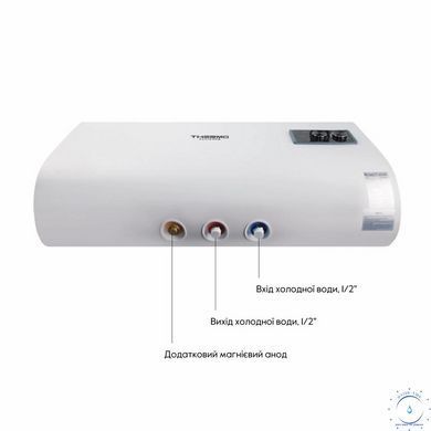 Водонагрівач електричний Thermo Alliance 80 л плоский горизонтальний, мокрий ТЕН 2 кВт (0,8+1,2) DT80H20G(PD) SD00032265 фото