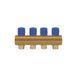 Коллектор&nbsp;Icma&nbsp;с&nbsp;регулировочными&nbsp;вентилями&nbsp;1" 4 выхода №1105 (Blue) SD00049607 фото 3