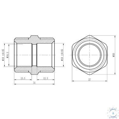 Муфта обтискна Thermo Alliance Forte 20х3/4" ЗР SF172W2020 SD00031074 фото