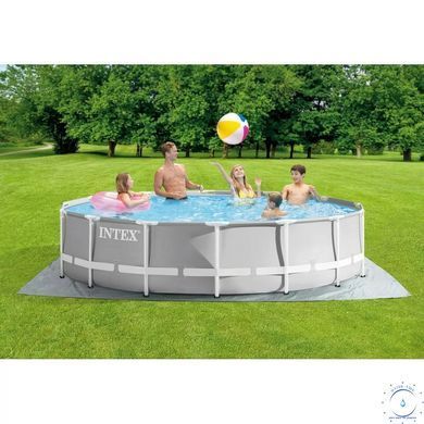 Каркасный бассейн Intex 26726 Premium (457х122 см) с картриджным фильтром, лестницей и тентом 31411 фото