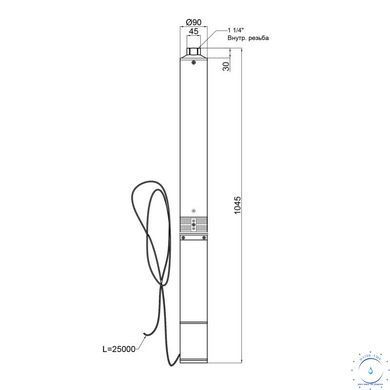 Насос погружной центробежный Thermo Alliance 4SSM6-11 1,1 кВт SD00046787 фото