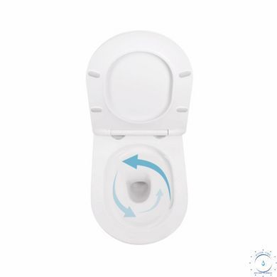 Унитаз подвесной Qtap Robin New безободковый с сиденьем Soft-close QT13332381АSW SD00050601 фото
