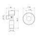Кран приборный шаровой Арко Thermo Alliance Standart 1/2"Н х 1/2"Н SF340W1515 SD00005495 фото 2