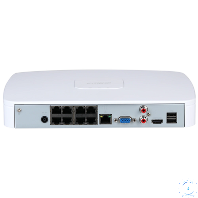DHI-NVR2108-8P-I2 8-канальний Smart 1U 8PoE 1HDD WizSense via30548 фото