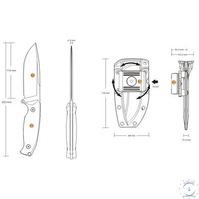 Ruike Jager F118-B Ніж 99-00013841 фото