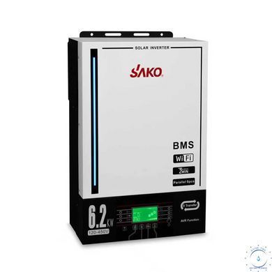 Гибридный инвертор Sako SUNPOLO King 6.2кВт, 1 фаза, AVR SAKO100 фото