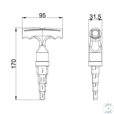 Калібратор з тріскачкою Thermo Alliance для м/п труб d16-32 STD-404 SD00054389 фото