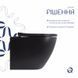 Унітаз підвісний Qtap Robin New Ultra Quiet безобідковий з сидінням Soft-close MATT BLACK QT13332381АSMB SD00052574 фото 4