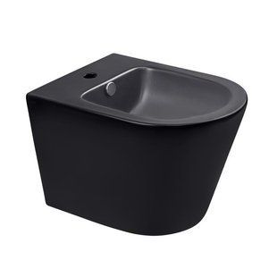 Биде подвесное Qtap Scorpio 515x360x345 Matt black QT1455053FMB SD00042531 фото