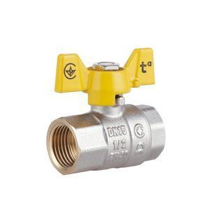 Кран шаровой Thermo Alliance Standart 1/2" ВР для газа (бабочка) SD602NG15PN40 SD00021341 фото