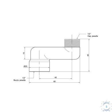 Эксцентрик радиаторный Icma 1/2"х4 см №720 SD00020749 фото