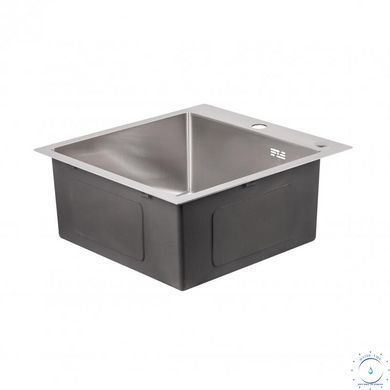 Мойка для кухни интегрированная Lidz Handmade H5050 (LDH5050BRU35375) Brushed Steel 3,0/1,0 мм SD00041479 фото