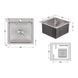 Мойка для кухни интегрированная Lidz Handmade H5050 (LDH5050BRU35375) Brushed Steel 3,0/1,0 мм SD00041479 фото 2