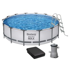 Каркасный бассейн Bestway 56950 (427х107 см) с картриджным фильтром, тентом и стремянкой. ap6797 фото