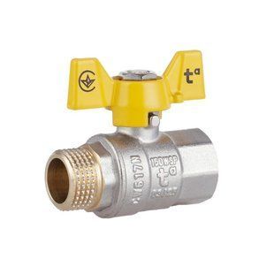 Кран шаровой Thermo Alliance Standart 1/2" ВН для газа (бабочка) SD607NG15PN40 SD00021347 фото