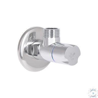 Кран угловой Thermo Alliance Standart (ручка круглая) с керам.буксой 1/2"Н х 1/2"Н SF342W1515 SD00005707 фото