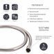 Шланг для ручного душа Qtap Hadice 1200 мм QTHADPVC120C Chrome SD00041922 фото 3