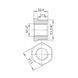 Футорка чугунная радиаторная 1" 1/4х1/2" ВН левая SD00022033 фото 2