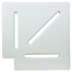 Угловой элемент Aquaviva для переливной решетки Classiс и Grift (90°, 195/25 мм, белый) ap1092 фото