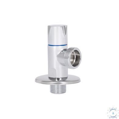 Кран кутовий Thermo Alliance Standart (ручка кругла) з керам.буксою 1/2"З х 3/4"З SF342W1520 SD00005708 фото