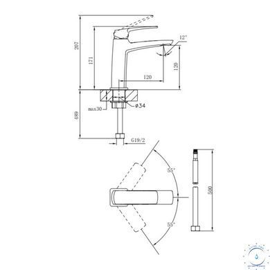 Смеситель для раковины Qtap Tern QTTER2701CRM47584 Chrome SD00053708 фото