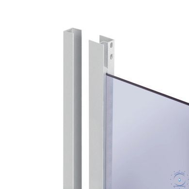 Lidz Latwa SC80x80.SAT.MID.GR Душевая кабина полукруглая, стекло тон. 4 мм + Lidz Душевой поддон KAPIELKA ST80x80x26, с панелью SD00050784 фото