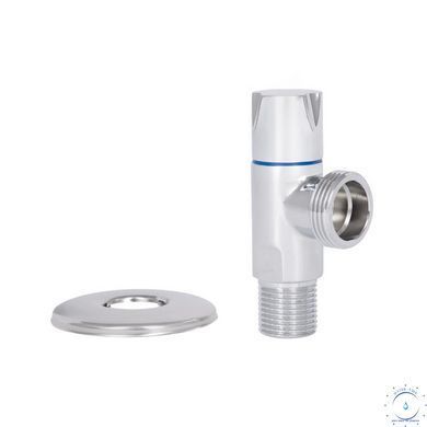 Кран кутовий Thermo Alliance Standart (ручка кругла) з керам.буксою 1/2"З х 3/4"З SF342W1520 SD00005708 фото