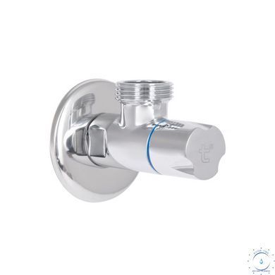 Кран кутовий Thermo Alliance Standart (ручка кругла) з керам.буксою 1/2"З х 3/4"З SF342W1520 SD00005708 фото