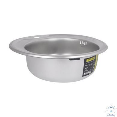 Кухонная мойка Brinex 490-A 0,6 мм Satin (BRIN490SAT06) SD00054083 фото