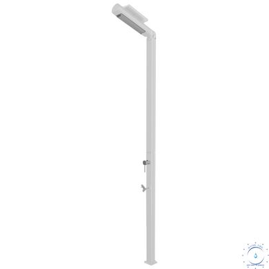 Душ уличный Aquaviva Quick с LED подсветкой и мойкой для ног, белый Q825/9003-QL ap18664 фото