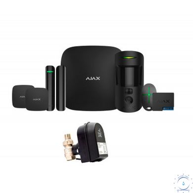 Ajax StarterKit CAM + LeaksProtect (2шт) + WallSwitch + кран з електроприводом Honeywell 220 One ДУ32 (HAV32) ajax006454  фото